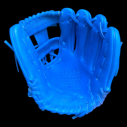 CUSTOM Youth Cowhide Faith Series Phil 4:13 Christian Bible Verse I-Web Baseball Glove