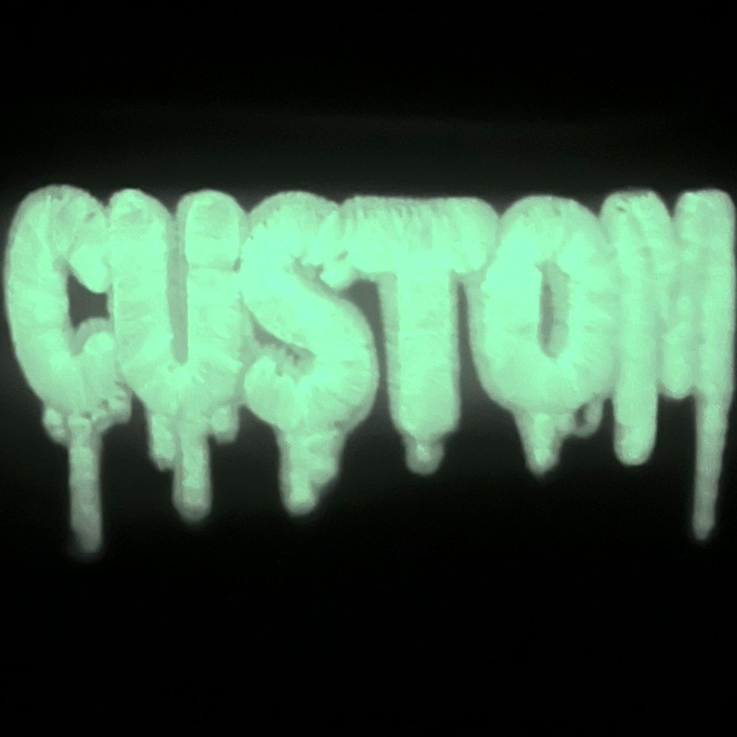 CUSTOM Drip Series Glow in the Dark Drip 11.5” Youth Cowhide Black Mint Baseball Glove