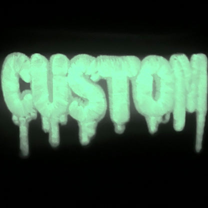 CUSTOM Drip Series Glow in the Dark Drip 11.5” Youth Cowhide Black Mint Baseball Glove
