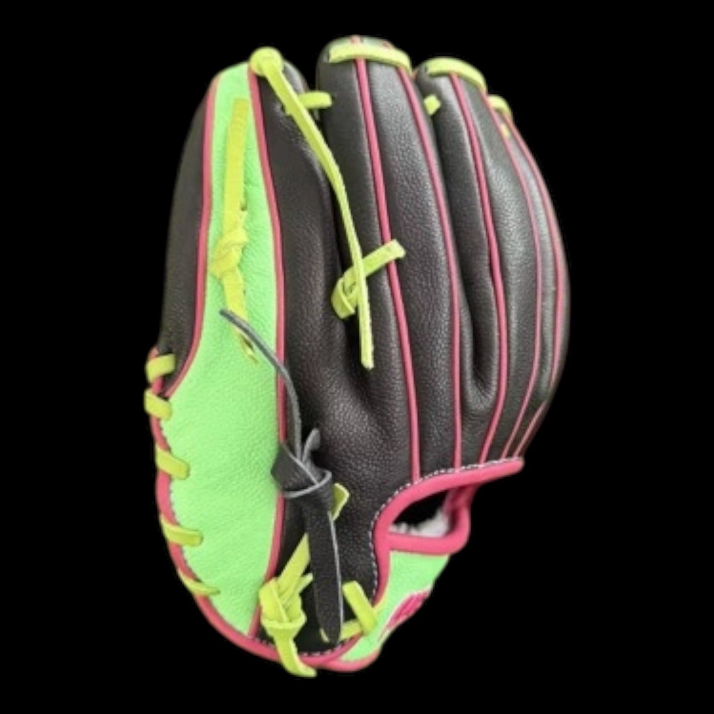 Custom Color Flair 11.5” I-Web Lime Pink Black Baseball Glove