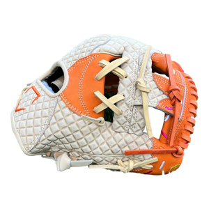 Custom Ballgloves Orange Ice Cream Baseball Glove 11.5” I-Web Infield