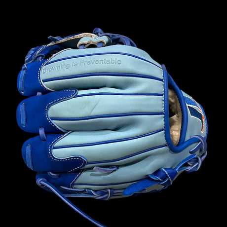 Custom Riley John’s Blue Boot Foundation 11.5” I-Web Baby Blue Navy Baseball Glove