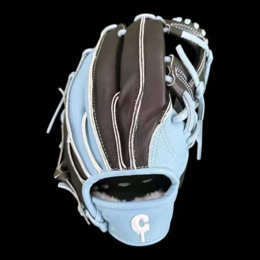 Custom RawEdge Series 11.5” I-Web Baby Blue Black Baseball Gloves