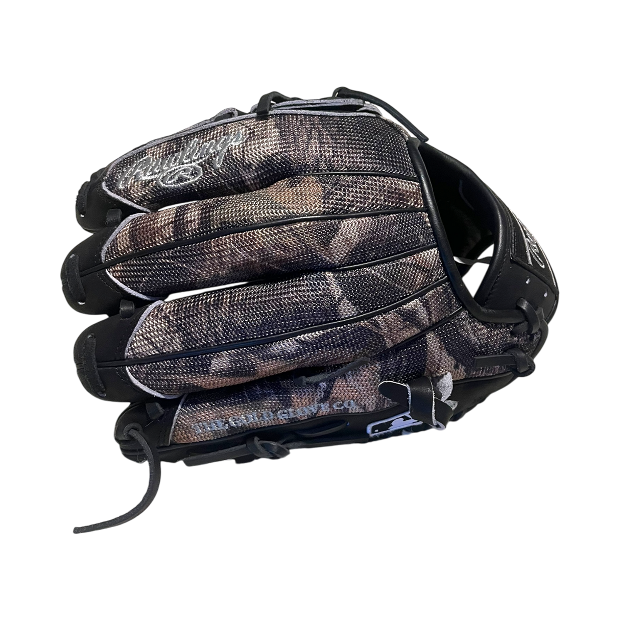 Rawlings Custom 11.75" Inch Two Piece Web Camouflage Speed Shell Black Heart of the Hide Pitcher Glove