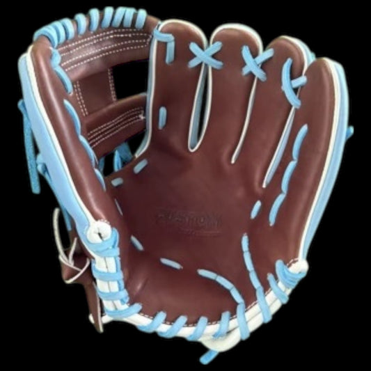 CUSTOM Wing Tip 11.5” I-Web Kip Baby Blue Brown Baseball Glove