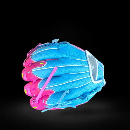 Custom Ice Cream Series Kip Baby Blue Pink 11.5” I-Web Baseball Glove