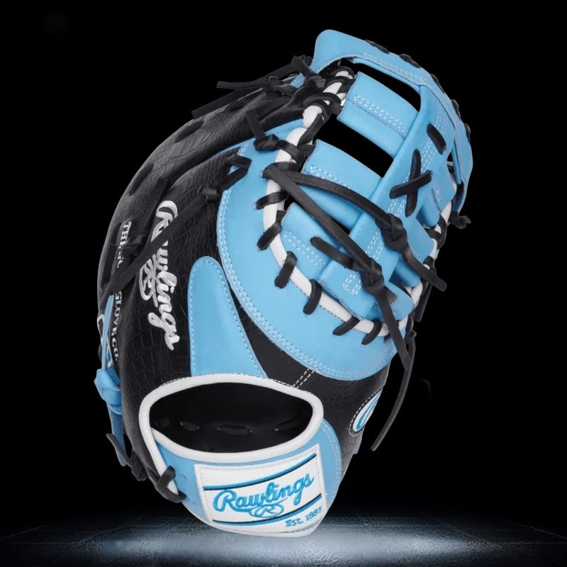 Rawlings Heart of the Hide 12.5" Baby Blue Black First Base Mitt Glove PRORDCT-10CB