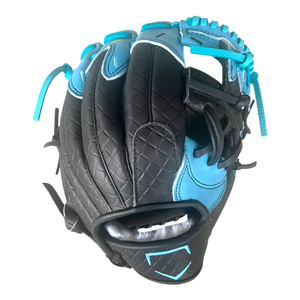 Custom Ballgloves Baby Blue Black Ice Cream Baseball Glove 11.5” I-Web