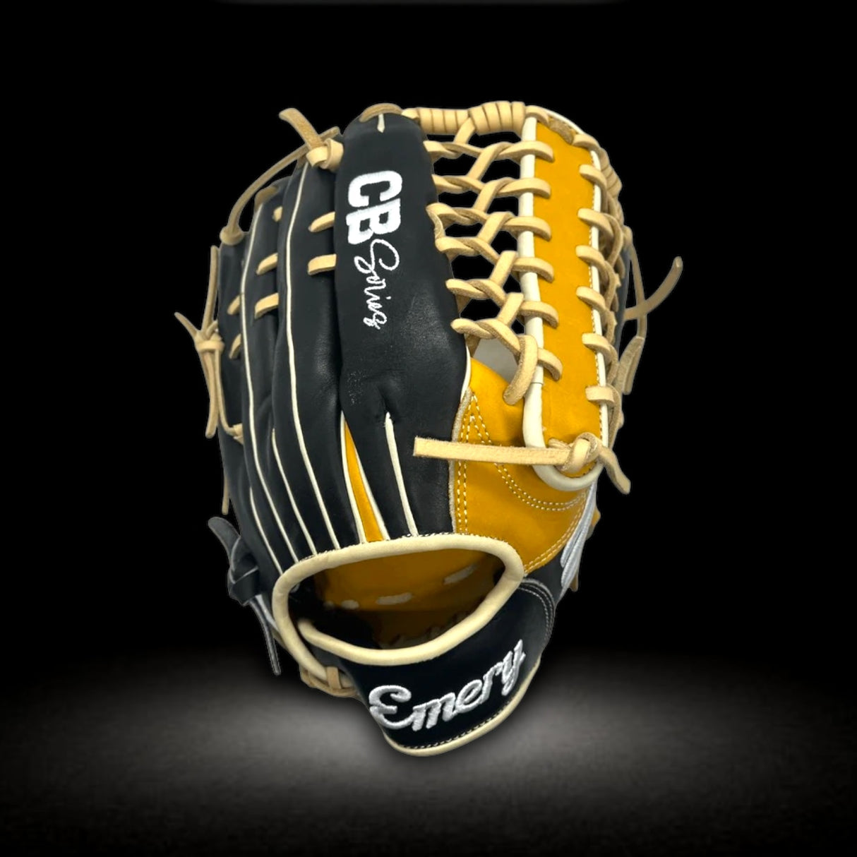 Emery CB Series 12.75" Inch Trapeze Web Black Brown Blonde Outfield Glove