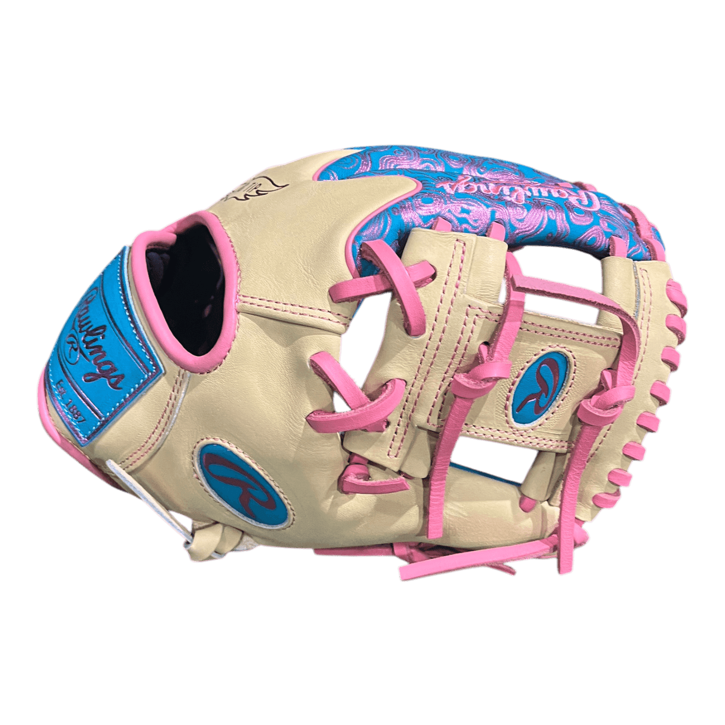 Rawlings Exclusive 11.5” Wing Tip I-Web Purple Pink Blonde Glove