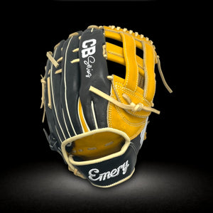 Emery CB Series 12.75" Inch H-Web Black Brown Blonde Outfield Glove