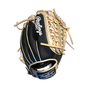 Rawlings Custom 11.50” Modified Trapeze Black Speed Shell Camel Heart of the Hide Pitcher Infield Glove