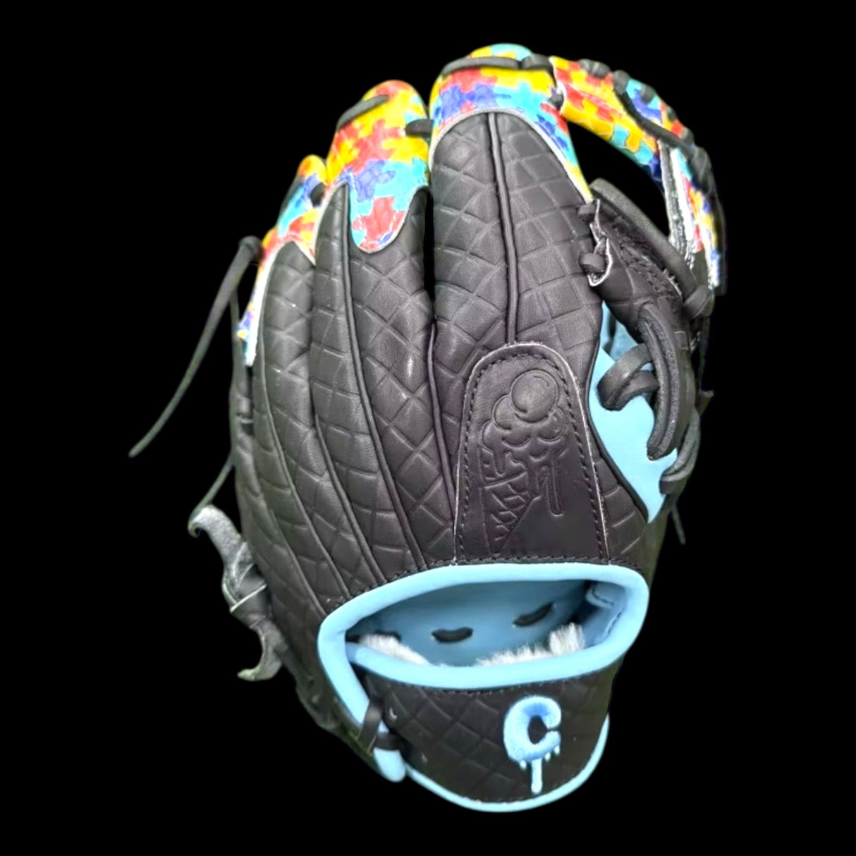 Custom Autism Drip Series 11.5” I-Web Baseball Glove