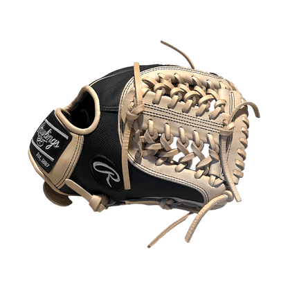 Rawlings Custom 11.50” Modified Trapeze Black Speed Shell Camel Heart of the Hide Pitcher Infield Glove