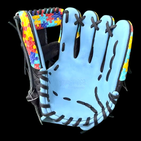 Custom Autism Drip Series 11.5” I-Web Baseball Glove