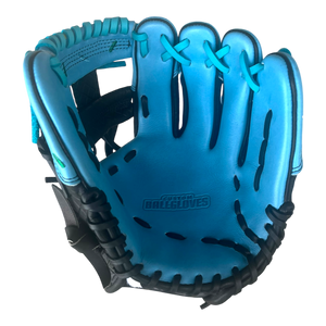 Custom Ballgloves Baby Blue Black Ice Cream Baseball Glove 11.5” I-Web