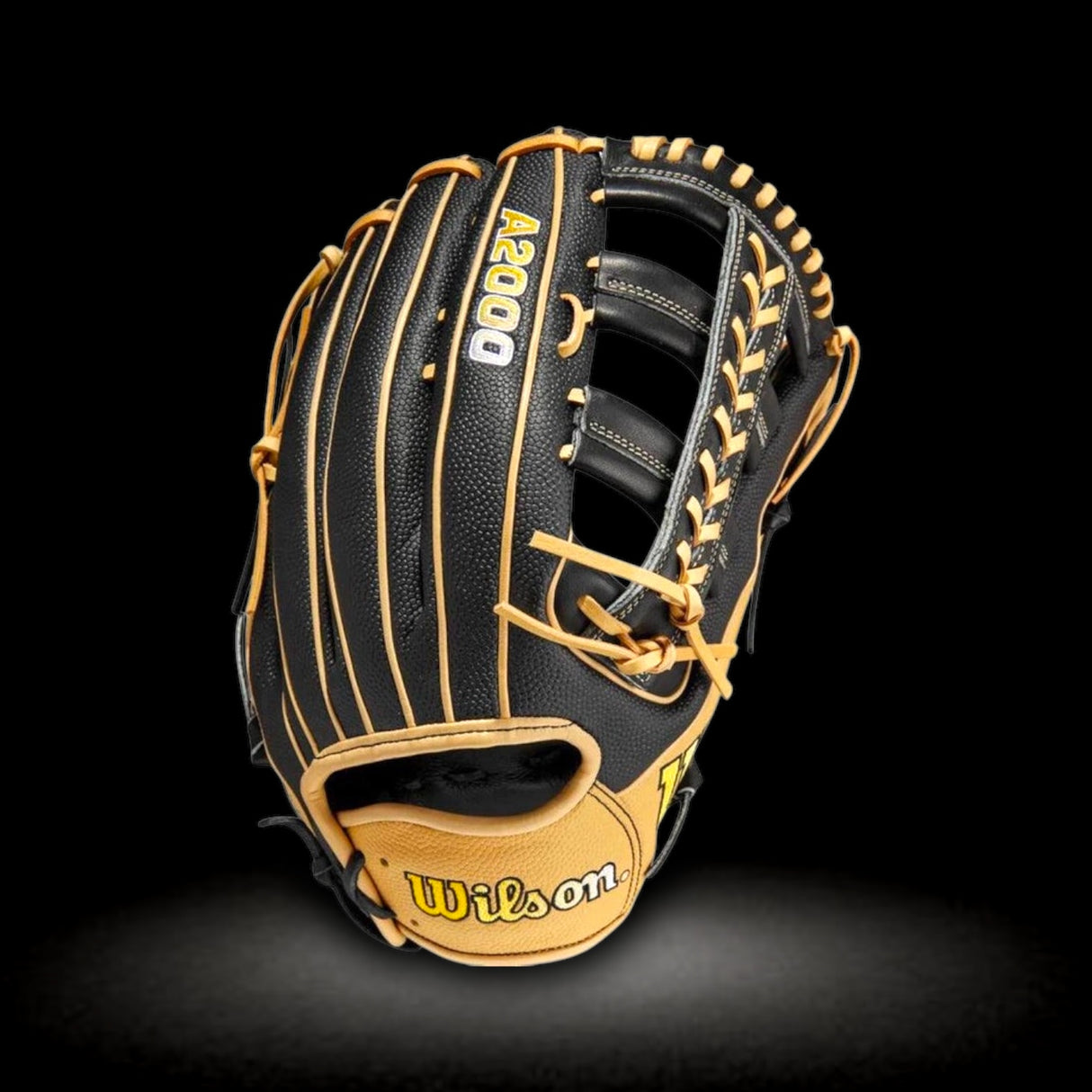 Wilson A2000 12.75” H-Web Black Blonde Brown Outfield Glove