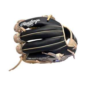 Rawlings Custom 11.50” Modified Trapeze Black Speed Shell Camel Heart of the Hide Pitcher Infield Glove