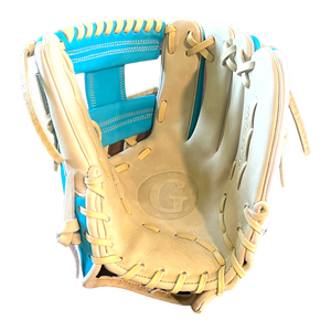 Grace Glove Co Custom 11.5” Baby Blue White Blonde I-Web Infield Glove