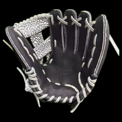 Custom RawEdge Series 11.5” I-Web Elephant Skin Black Baseball Gloves