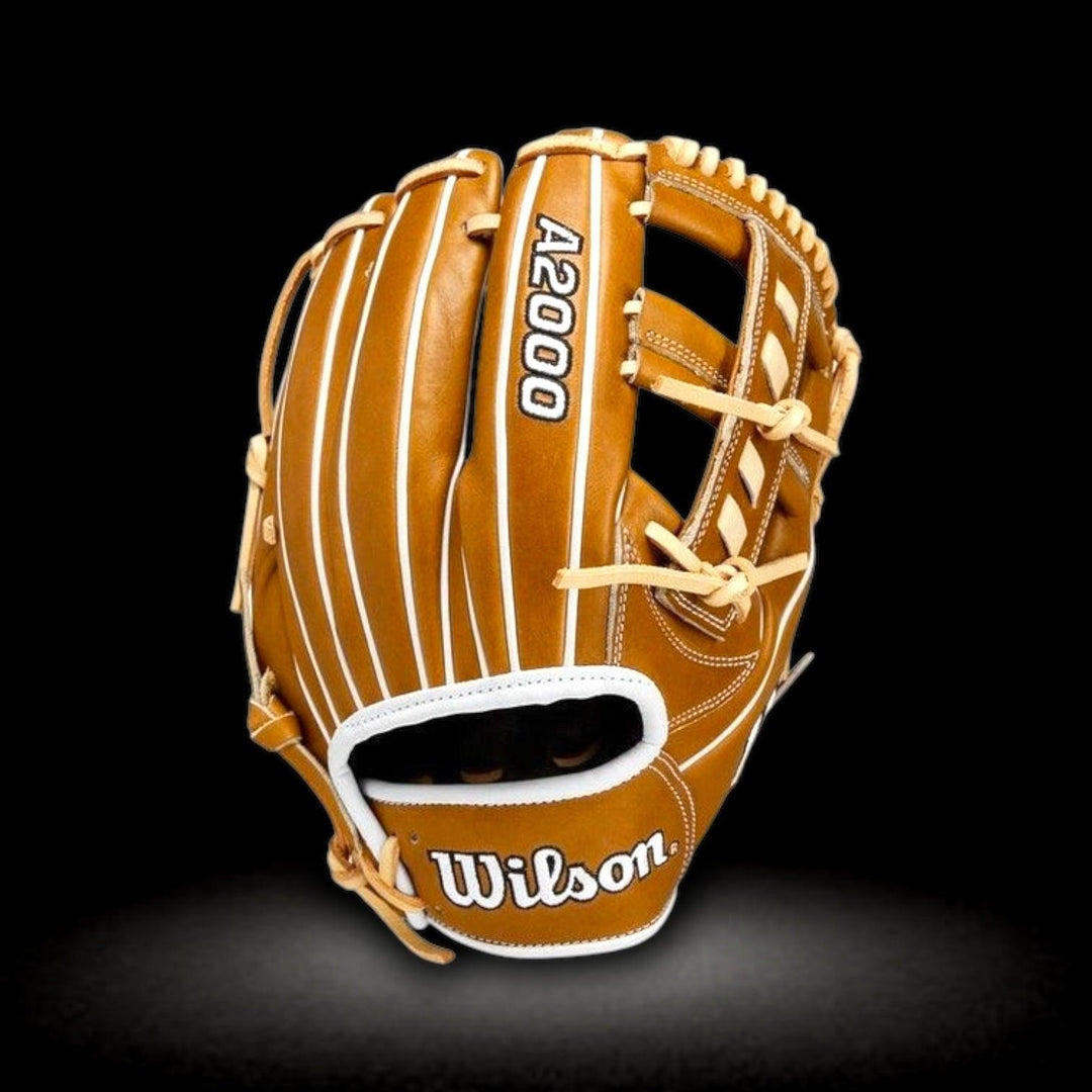 Wilson A2000 Laced Cross Web Brown Infield Glove – Custom