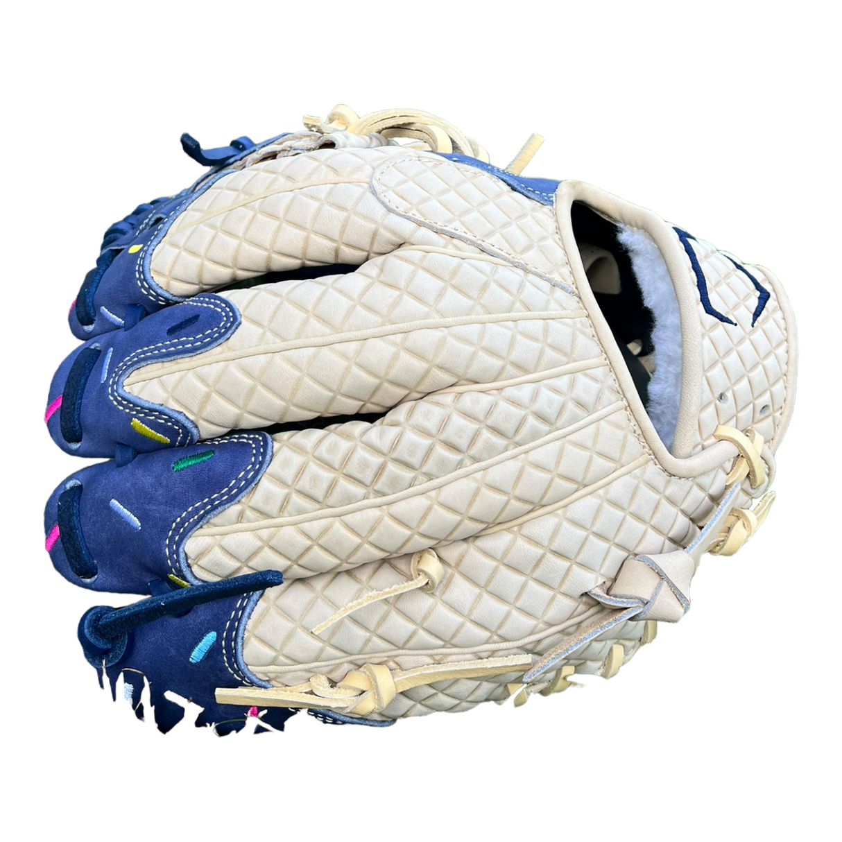 Custom Ballgloves Navy Blue Ice Cream Baseball Glove 11.5” I-Web Infield