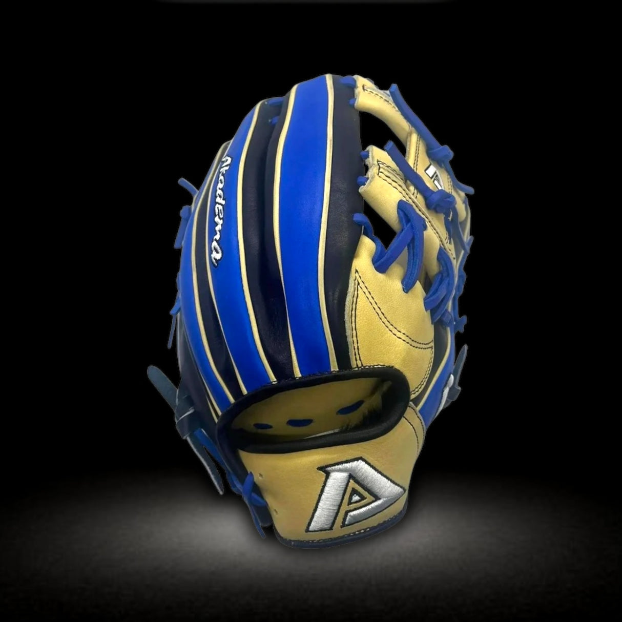 Akadema Torino Series 11.5” Inch Black Blue I Web Infielders Glove