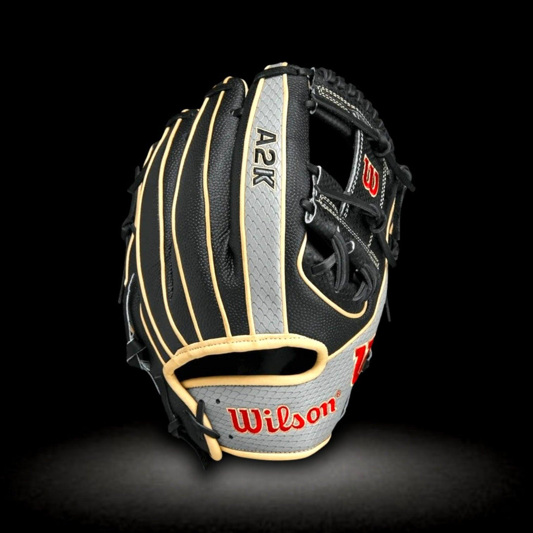 Wilson A2K I-Web WBW101374115 Black Gray Infield Glove