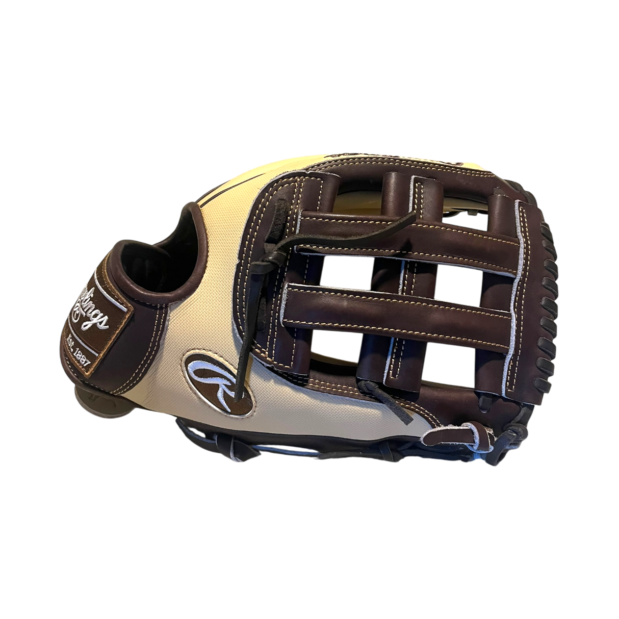 Rawlings Custom 12.75” H-Web Blonde Speed Shell Brown Heart of the Hide Outfield Glove