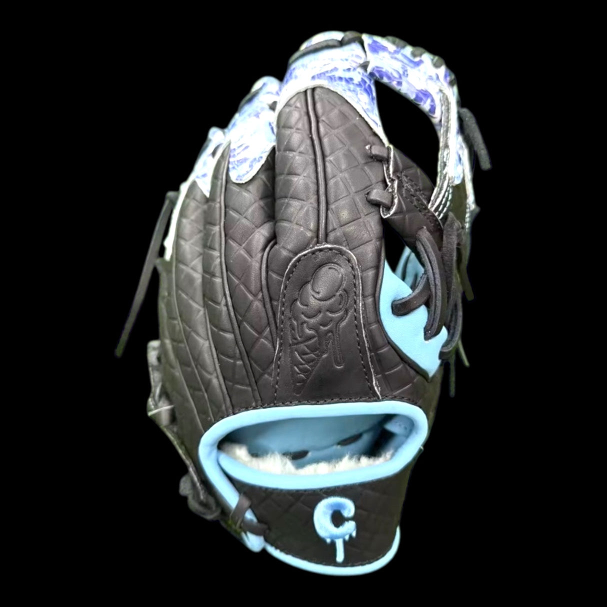 Custom Camo Drip Series 11.5” I-Web Baseball Glove Blue White