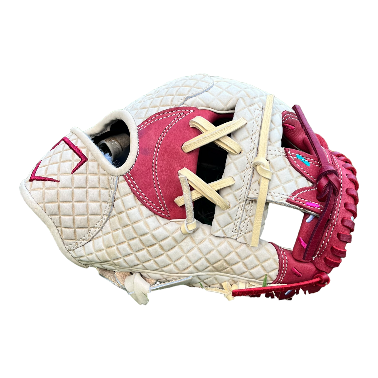 Custom Ballgloves Maroon Ice Cream Baseball Glove 11.5” I-Web Infield