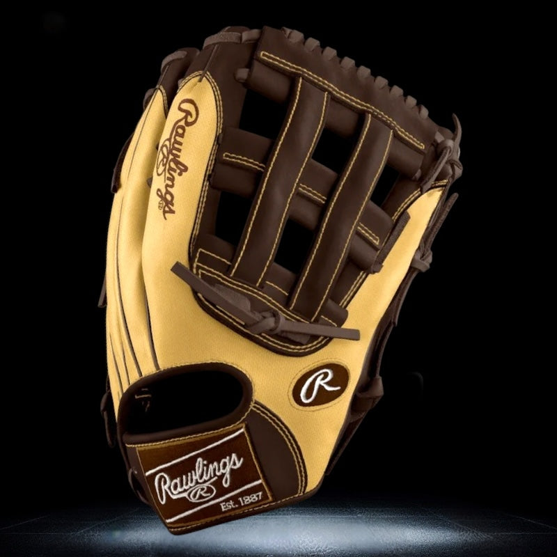 Rawlings Custom 12.75” H-Web Blonde Speed Shell Brown Heart of the Hide Outfield Glove