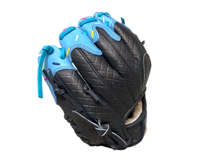 Custom Ballgloves Baby Blue Black Ice Cream Baseball Glove 11.5” I-Web