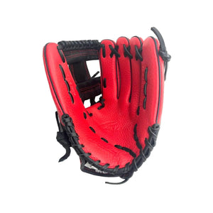 Akadema Pro Soft Series 11.5” Inch Red Black I Web Infielders Glove - CustomBallgloves.com