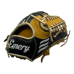 Emery CB Series 12.75" Inch Trapeze Web Black Brown Blonde Outfield Glove - CustomBallgloves.com