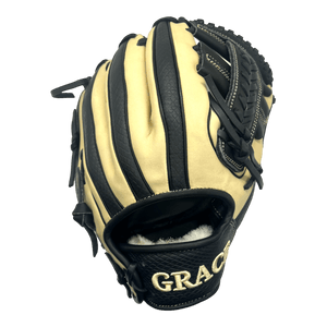 Grace Custom 11.5” Inch OG Web Black Snake Skin Blonde Infield Glove - CustomBallgloves.com