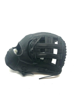 Grace Glove Co 12.5” Inch H-Web Black Outfield Glove - CustomBallgloves.com