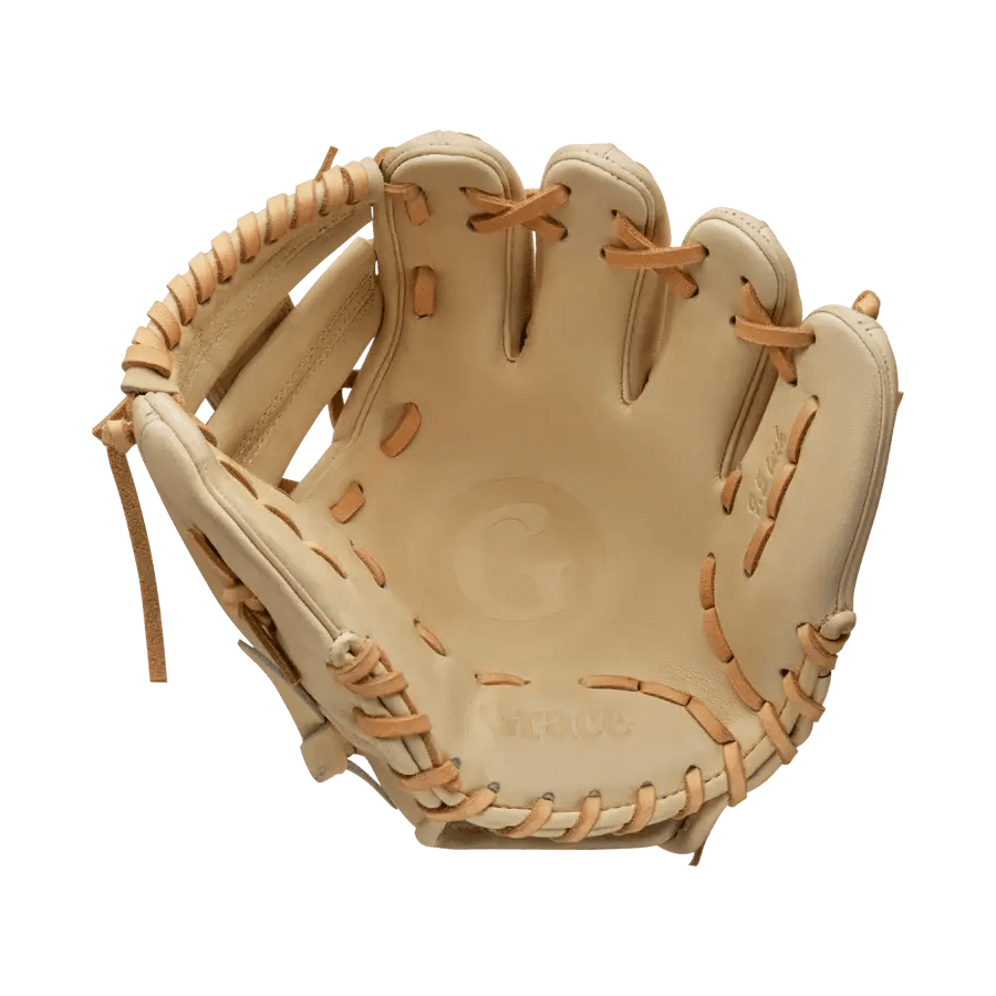 Grace Glove Co 9.5” Inch Blonde Youth/Adult Infield Training Baseball Glove RHT - CustomBallgloves.com