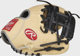 Rawlings 9.5" Inch Infield Blonde Black Training Glove Heart of the Hide PRO200TR-2C - CustomBallgloves.com
