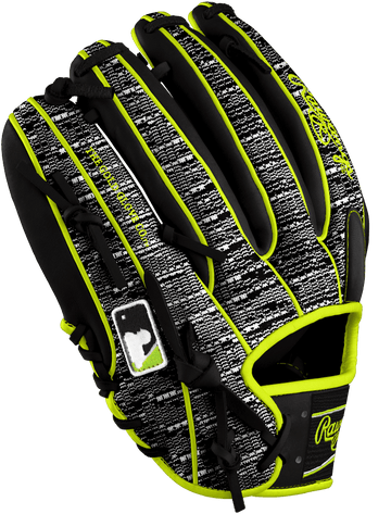 Custom Rawlings 11.5” I-Web Zebra Shell Neon Yellow – Custom