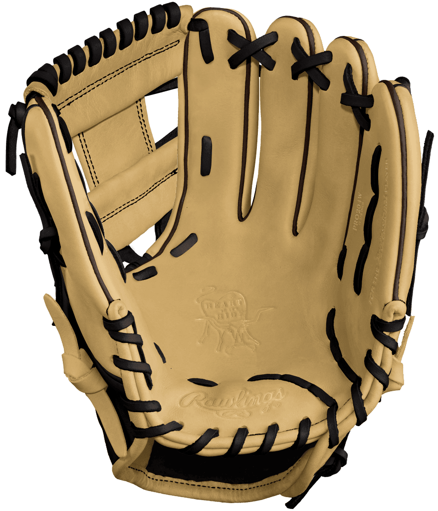 Custom Rawlings 12.75 H Web Black Speed Shell Heart of the Hide Outfield Glove Custom Ballgloves
