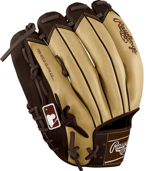 Rawlings Custom 11.50" Inch Modified Trapeze Blonde Speed Shell Brown Heart of the Hide Pitcher Infield Glove - CustomBallgloves.com