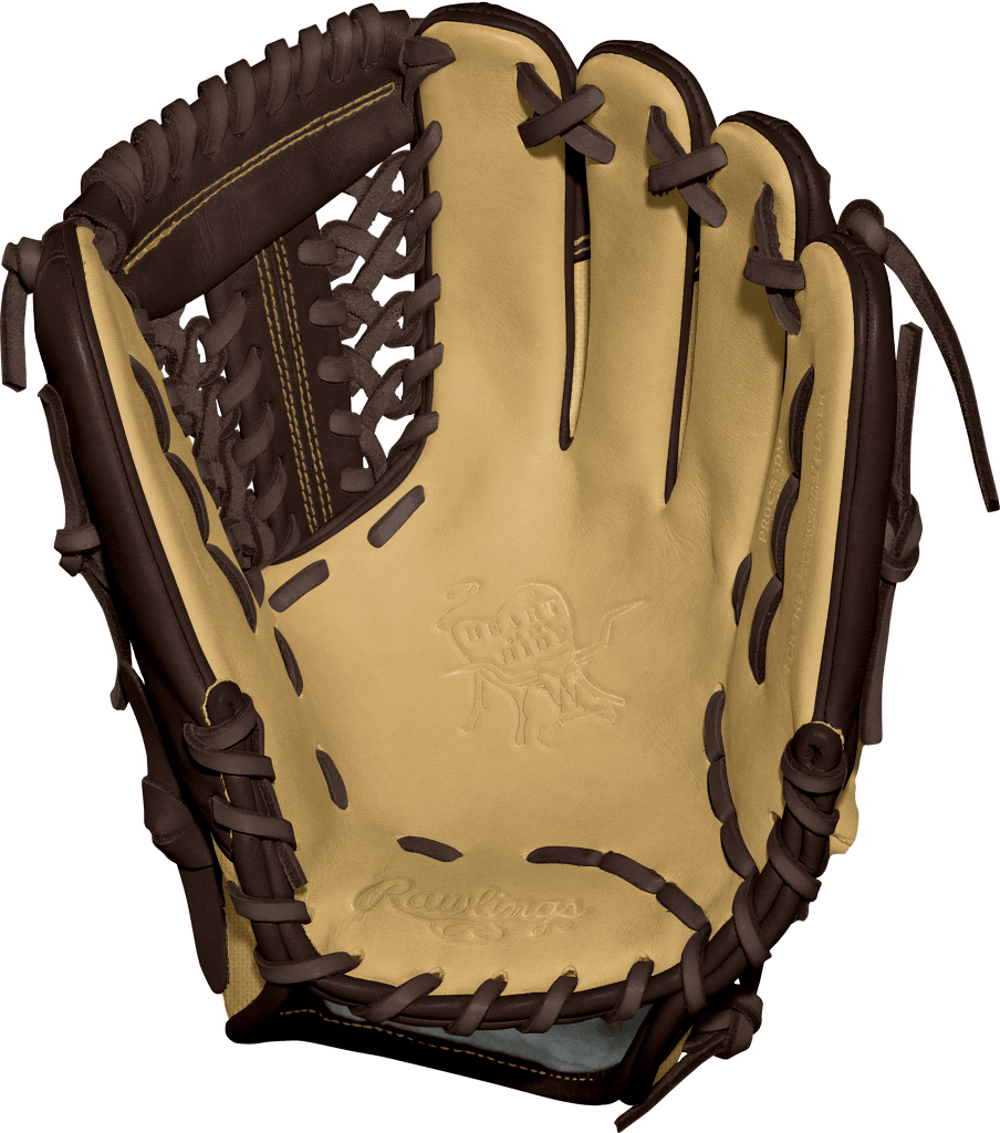 Custom Rawlings 12.75 H Web Black Speed Shell Heart of the Hide Outfield Glove Custom Ballgloves