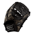 Rawlings Custom 11.75" Inch Two Piece Web Camouflage Speed Shell Black Heart of the Hide Pitcher Glove - CustomBallgloves.com