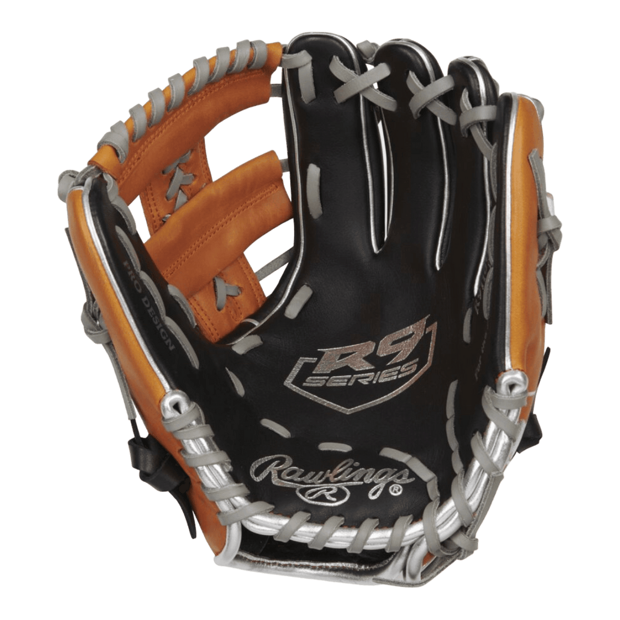 Rawlings Youth R9 ContoUR 11” Inch Lace Cross Web Pitcher Glove - CustomBallgloves.com