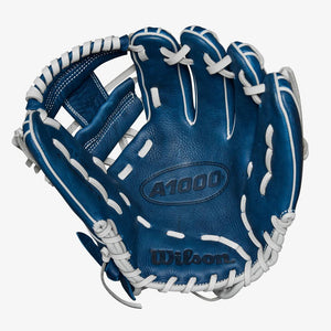 Wilson A1000 DP15 11.5 Blue Baseball Glove - CustomBallgloves.com