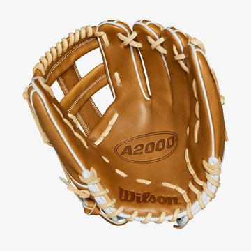 Wilson A2000 11.5” Laced Cross Web Brown Infield Glove – Custom