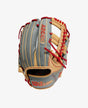 Wilson A2000 11.75” OG Web Gray Blonde Red Infield Glove - CustomBallgloves.com