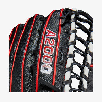 Wilson a2000 グローブ 黒/赤/白 Wilson A2000 12.75” Trapeze Web Black Red White Outfield