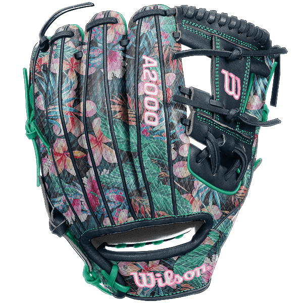 Wilson A2000 Floral Print Snakeskin 11.5” Navy Baseball Glove (Q1 Delivery) - CustomBallgloves.com